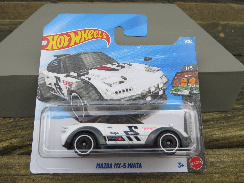 Hotwheels Mazda MX-5 Miata WIT, Ophalen of Verzenden, Nieuw, Auto