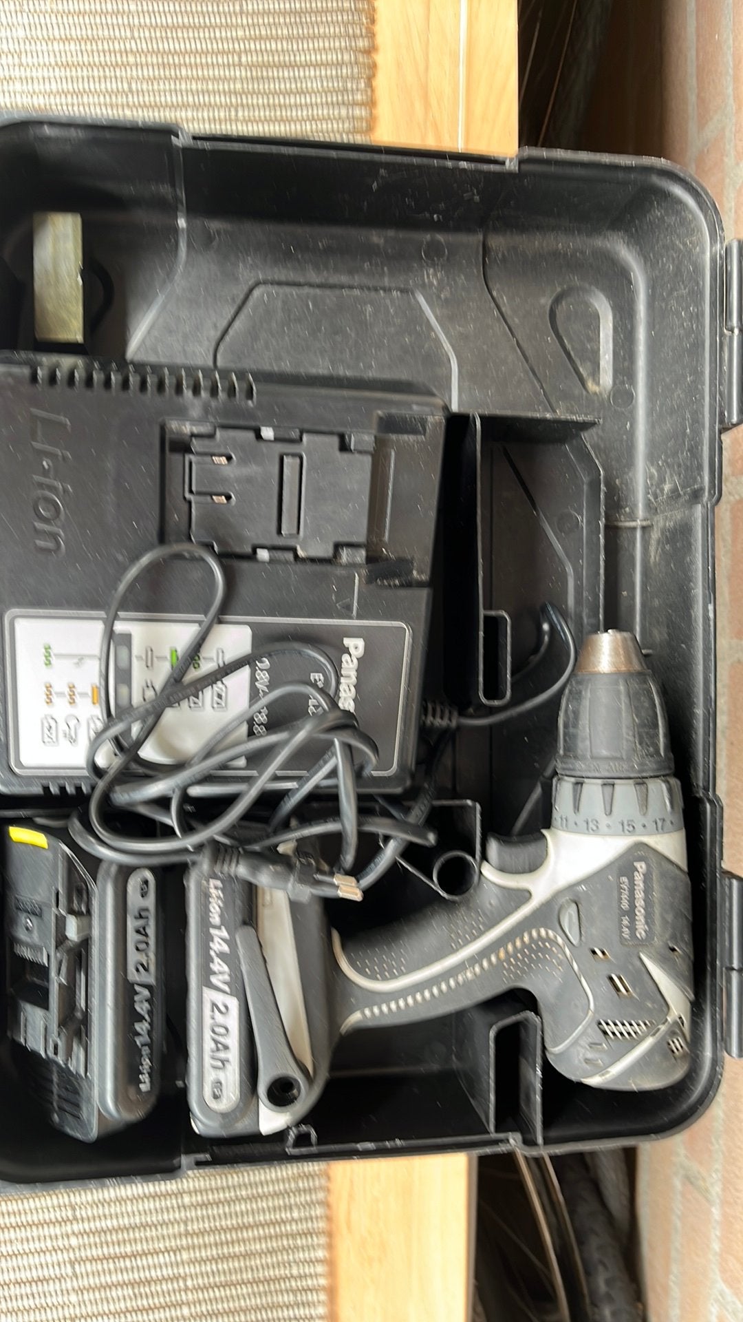 Panasonic EY7440 Boor-/Schroefmachine met Accu en Lader, Gebruikt, Variabele snelheid, Ophalen of Verzenden, Boor- en Schroefmachine