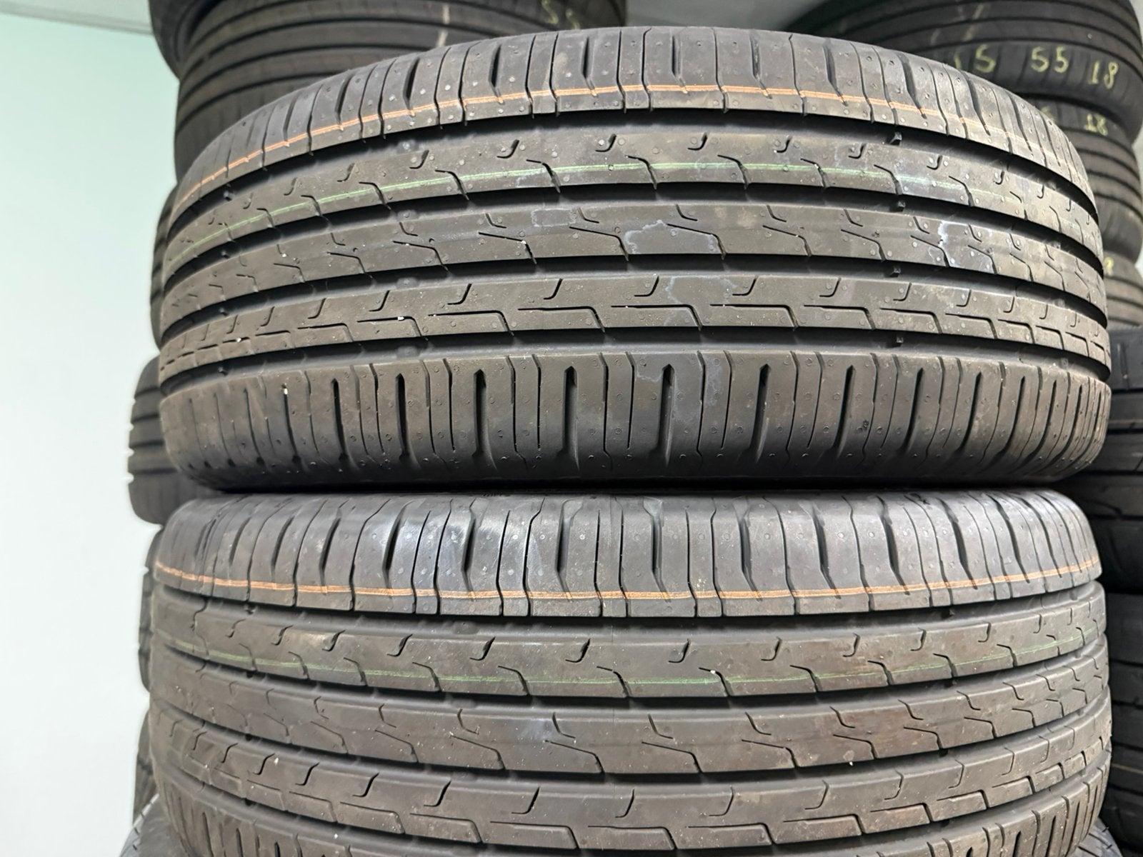 4x 195 55 16 87V Continental Ecocontact 6 NIEUW DOT25/26, 16 inch, Nieuw, Ophalen of Verzenden, Band(en)