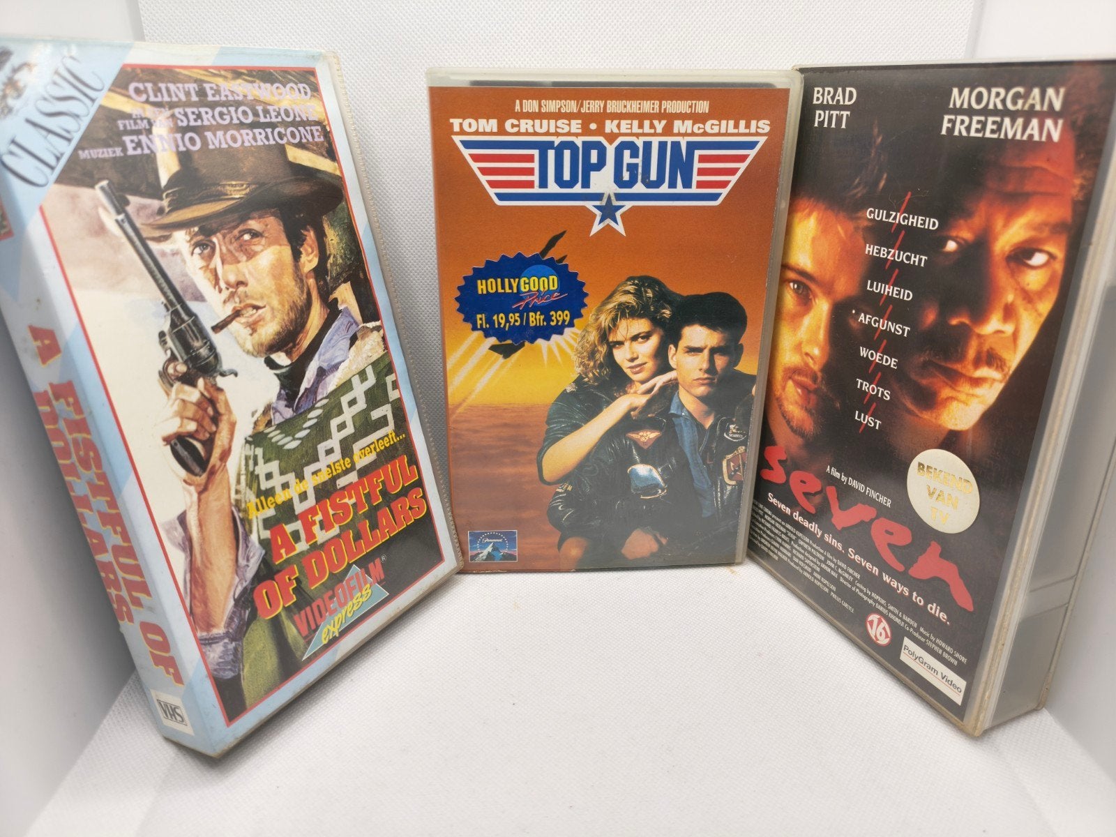 A fistful of dollars, top gun en seven VHS, Ophalen of Verzenden