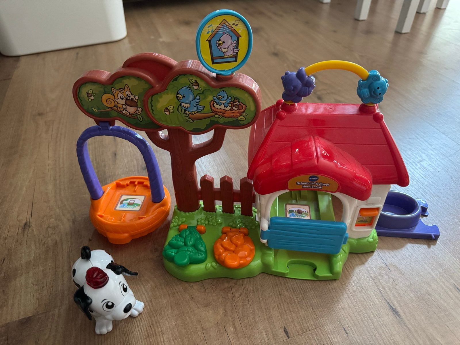 VTech Zoef Zoef Dieren Schommel & Speel Hondenhok, Kinderen en Baby's, Speelgoed | Vtech, Ophalen, Zo goed als nieuw, 2 tot 4 jaar