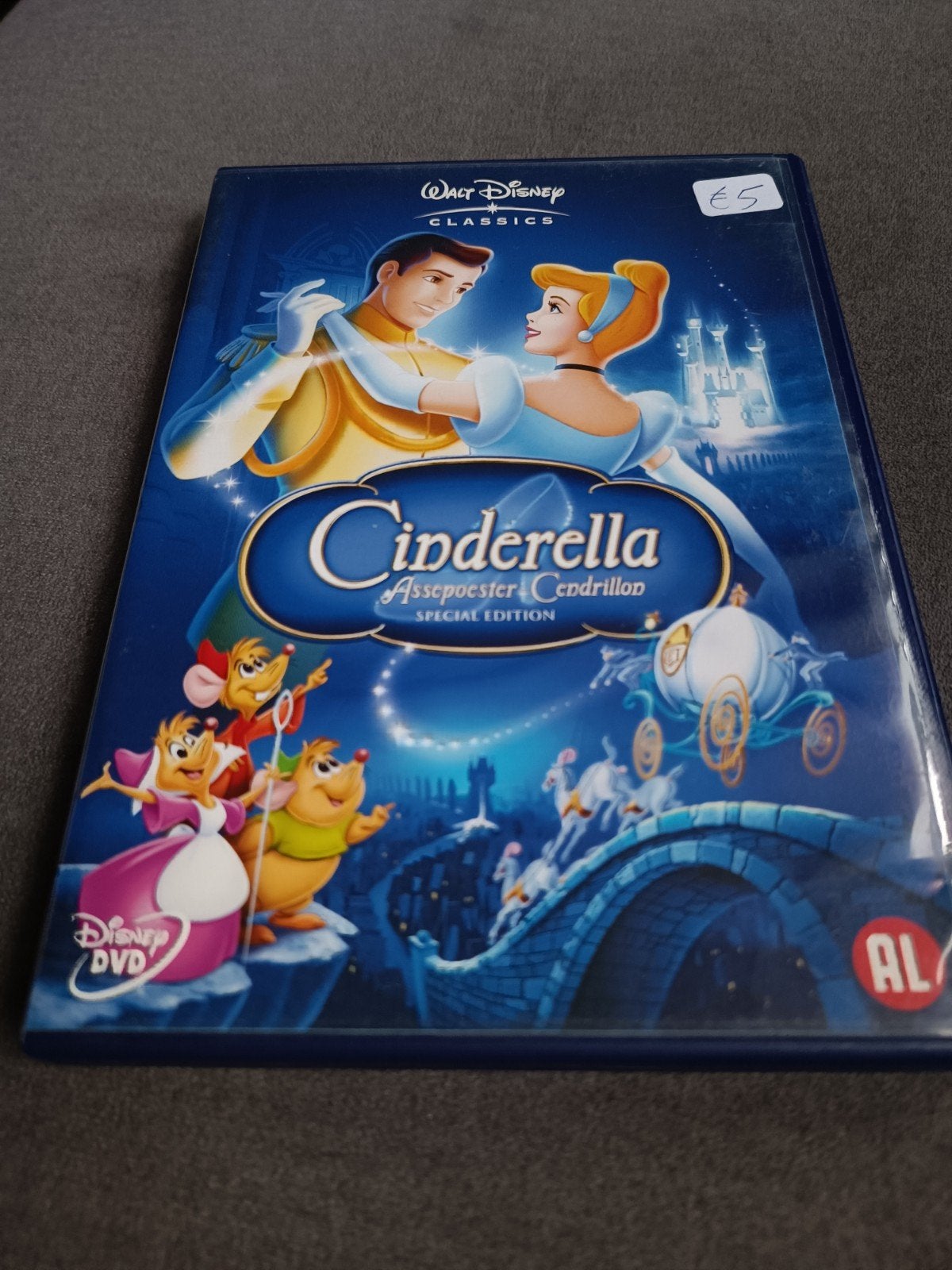 Cinderella - dvd, Alle leeftijden, Ophalen of Verzenden, Zo goed als nieuw, Europees