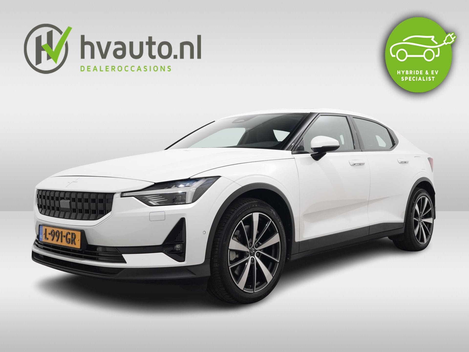 Polestar 2 LONG RANGE DUAL MOTOR 408PK PILOT PLUS SOH 89,5%, Auto's, Polestar, Stof, Gebruikt, Zwart, Wit