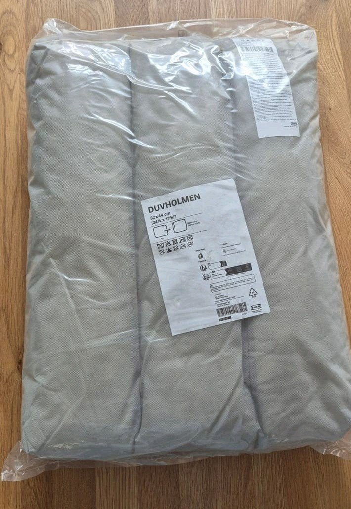 IKEA DUVHOLMEN zitkussen tuin bank stoel 62x44 cm - Nieuw, Ophalen of Verzenden, Nieuw, Grijs, Rechthoekig