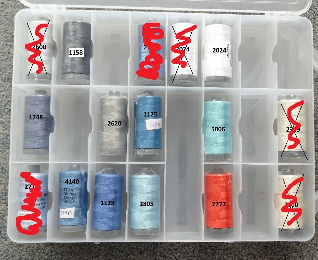OPRUIMING Quiltgaren Aurifil Mako 28 (750 meter), https://www.aurifil.com/contact, Aurifil, Nieuw, Ophalen of Verzenden