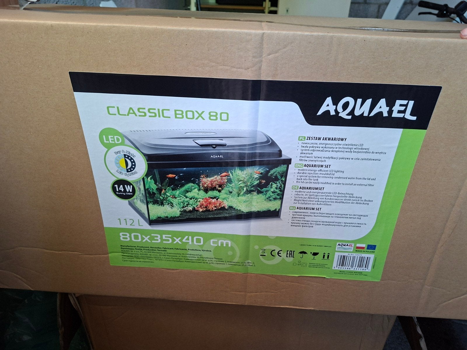 aquael classic box 80 met pomp, Ophalen, Nieuw