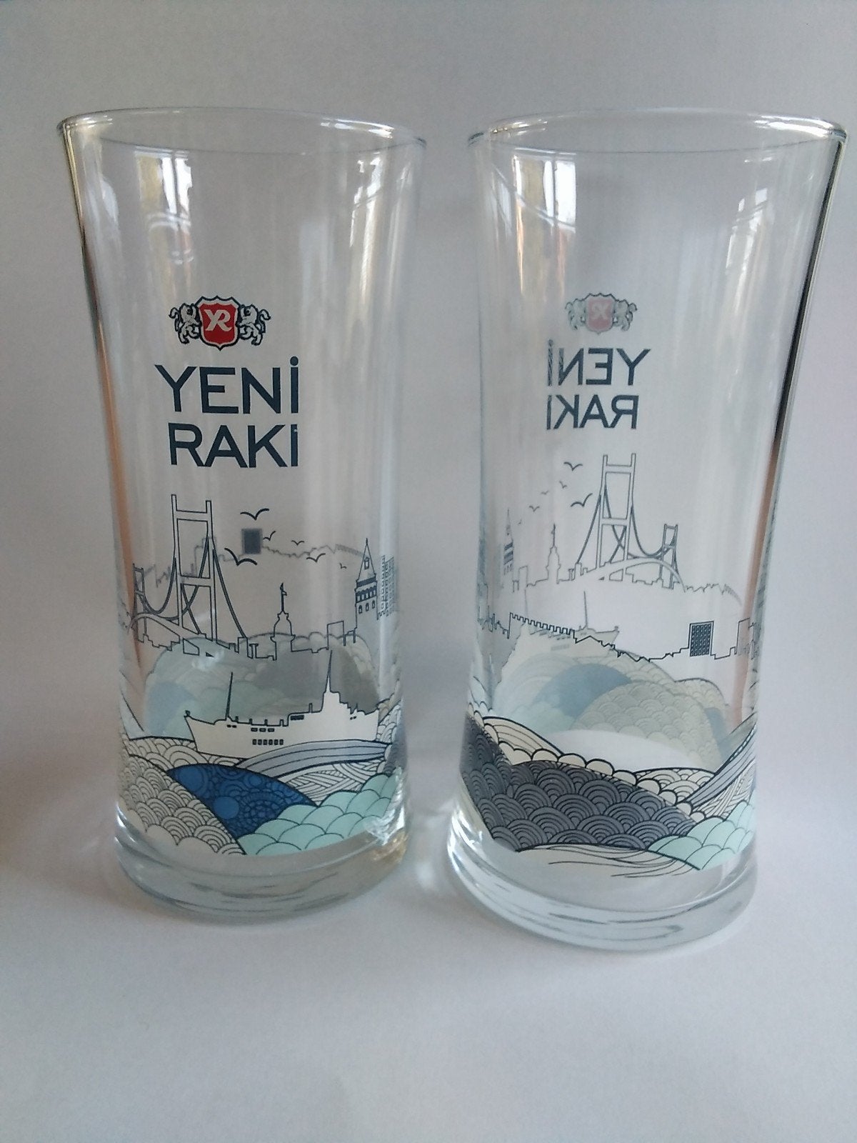 Yeni Raki glazen Istanbul, Verzenden, Zo goed als nieuw, Overige typen