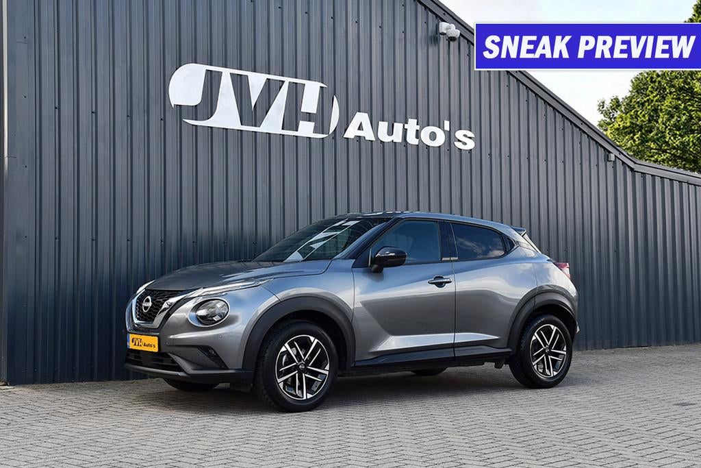 Nissan Juke 1.0 DiG-T AUT N-Connecta 12-2024 (NwModel) | BTW, Gebruikt, Huisgarantie, Met garantie (alle), LED verlichting