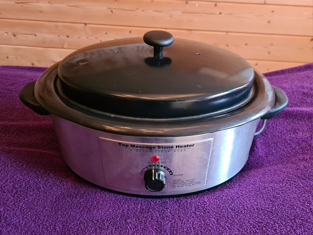 Hotstone pan, compleet met Basalt stenen, Sport en Fitness, Massageproducten, Ophalen of Verzenden, Hotstone