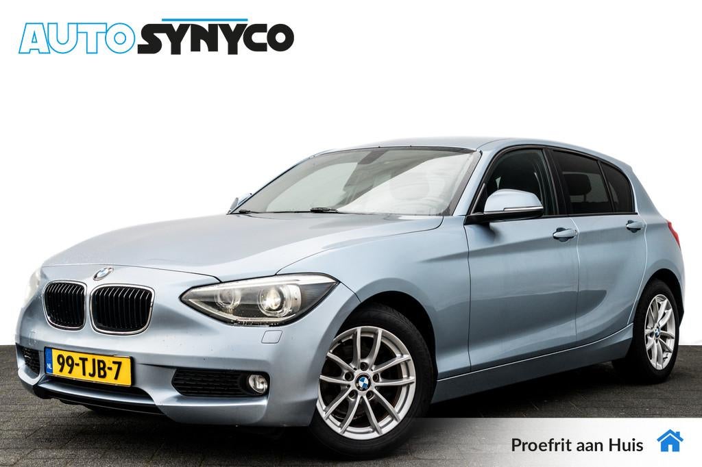 BMW 1-serie 116i Business | Airco | Xenon | Professional rad, Auto's, BMW, Euro 5, Gebruikt, 4 cilinders, Blauw