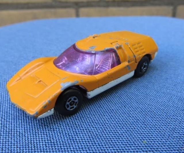 Matchbox Mazda RX 500 oranje, Ophalen of Verzenden, Gebruikt, Auto