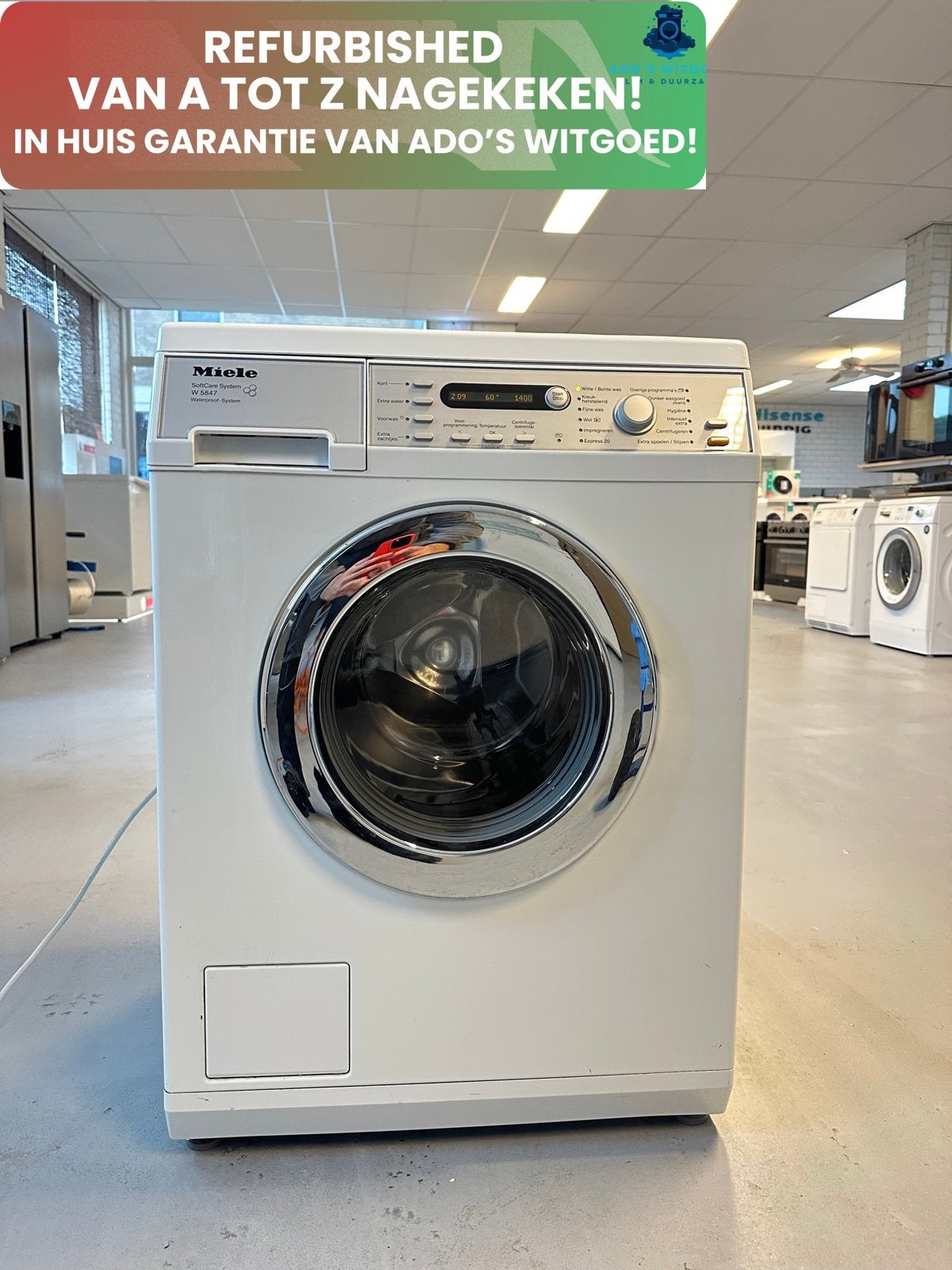 MIELE SOFTCARE 7KG WASMACHINE 1400T VOORLADER, MIELE, Info@adoswitgoed.nl, Kamerlingh Onnestraat 8, Wijchen, Ophalen of Verzenden