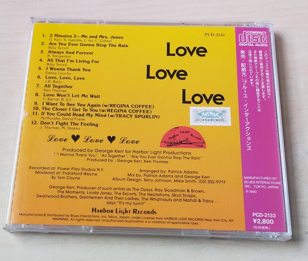 George Kerr - Love Love Love CD 1988/1990 Japan Bonustracks, Cd's en Dvd's, Ophalen of Verzenden, Zo goed als nieuw
