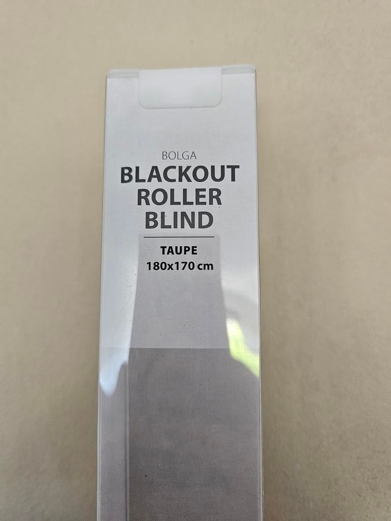 Rolgordijn 180x 170 taupe.  2x van de jysk, Nieuw, Grijs, 150 tot 200 cm, 50 tot 100 cm