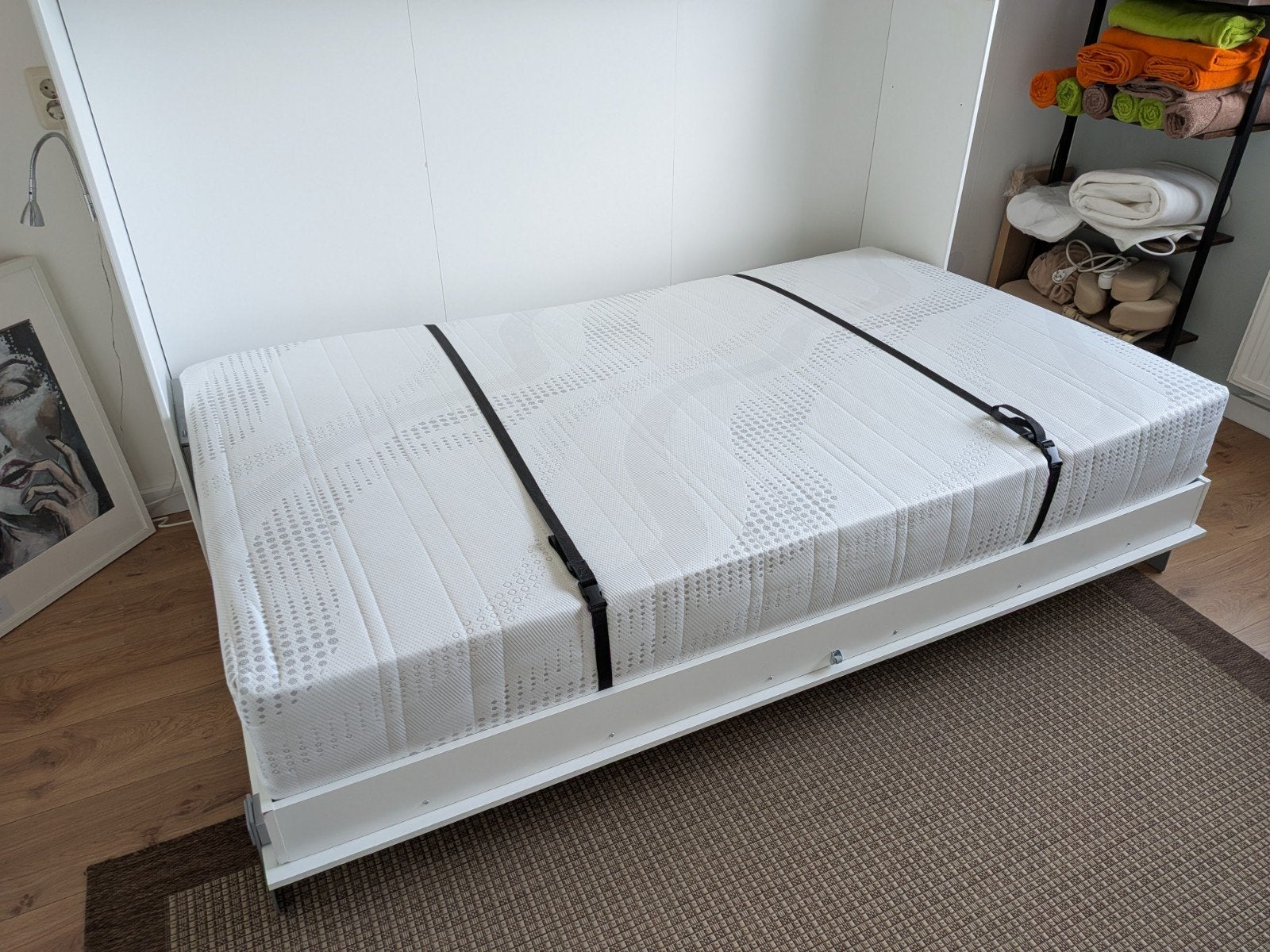 Opklapbed 2 personen nieuw, Ophalen, Tweepersoons, Zo goed als nieuw, 200 cm