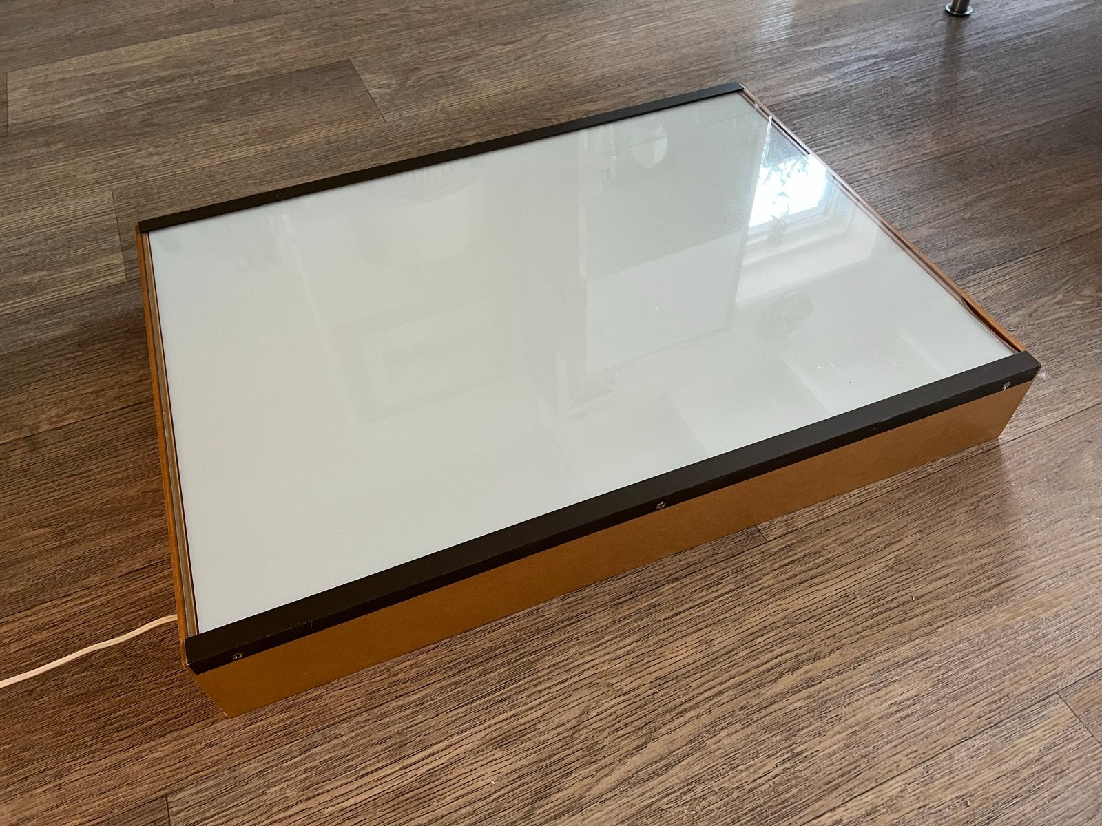 Houten lichtbak 71x51 cm voor glas-in-lood / tekenen, Ophalen, Zo goed als nieuw