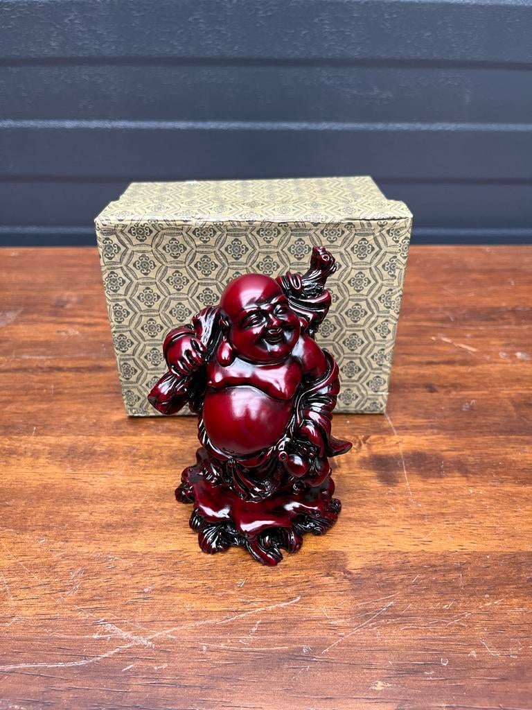 Boeddha beeldje rood - Geluk en voorspoed, Thrifter, Ophalen of Verzenden, Ossenkamppad 25, The-Thrift-Store@outlook.com