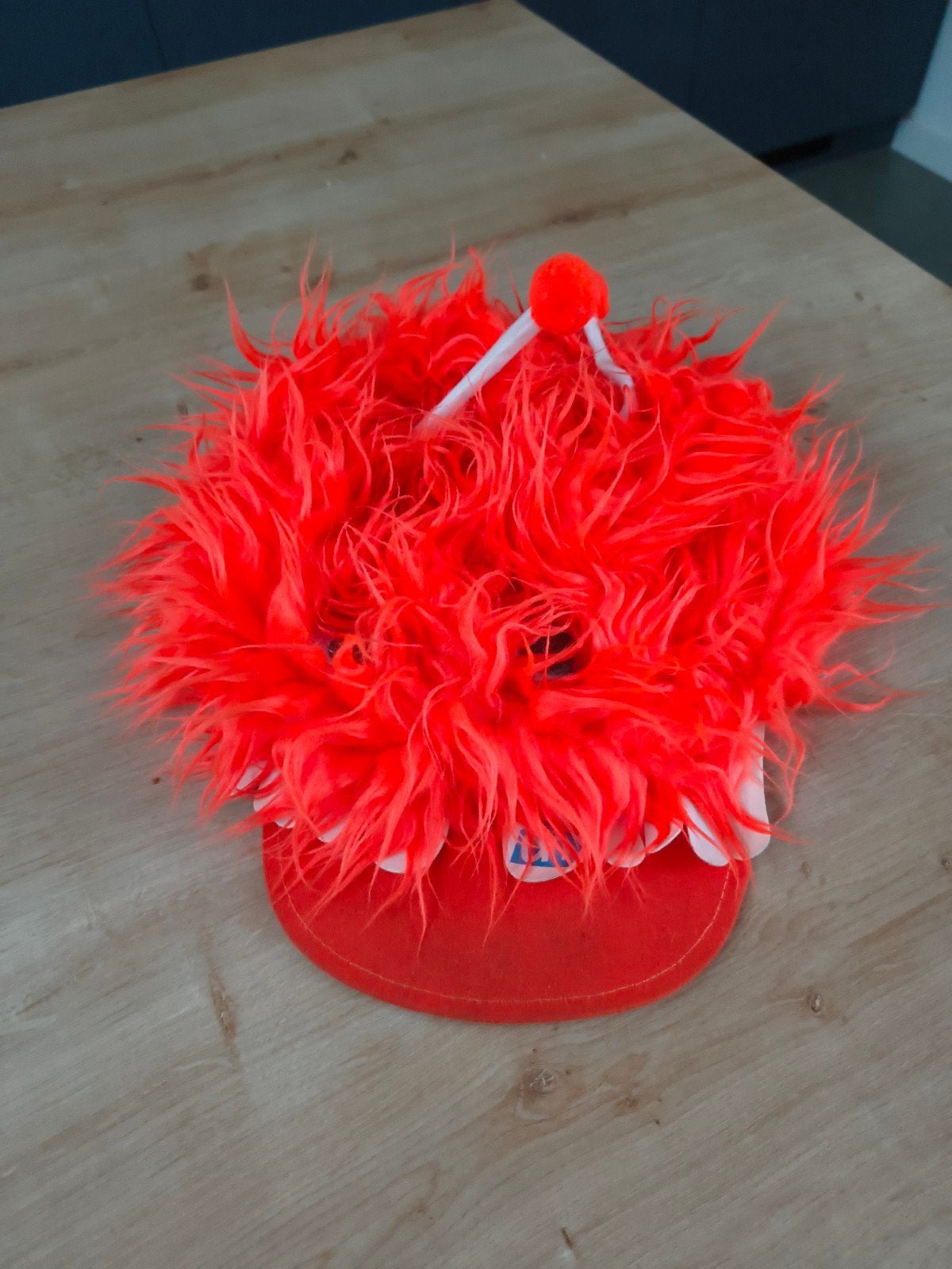 Unieke en originele Wuppie pet WK 2006, Ophalen of Verzenden, Gebruikt, Hoed of Pruik, Oranje of Koningsdag