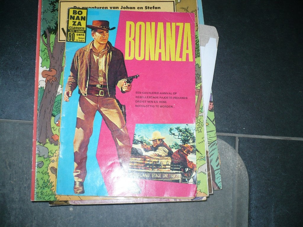 7 verschillende strips bonanza texas ranger lone ranger, Gelezen, Europa, Ophalen of Verzenden, Meerdere comics