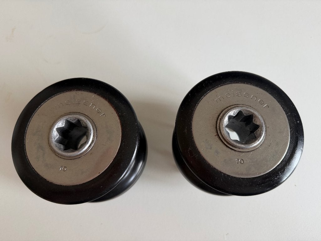 2x Meissner 10 zeillier / schootlier – klassieke lieren, Ophalen, Gebruikt, Lijn of Blok