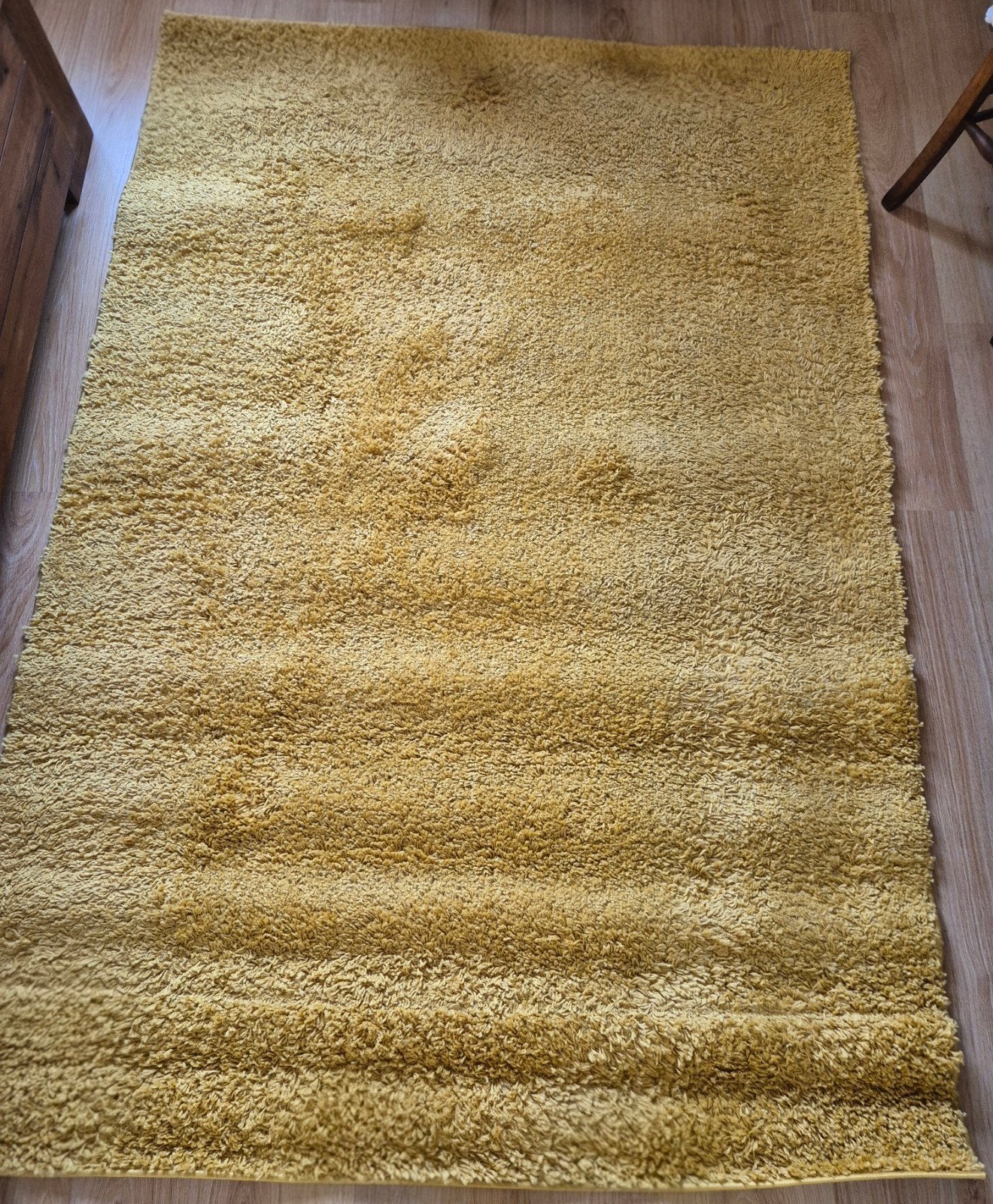 FRAAI Vloerkleed Okergeel 160x230cm, Ophalen, Geel, 150 tot 200 cm, 200 cm of meer