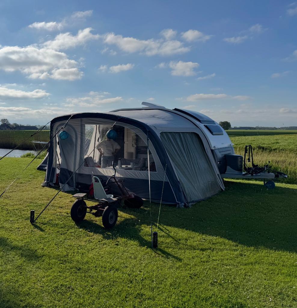 Voortent/Luifel voor Adria Action 391 LH, Caravans en Kamperen, Ophalen, Gebruikt, Tot en met 4