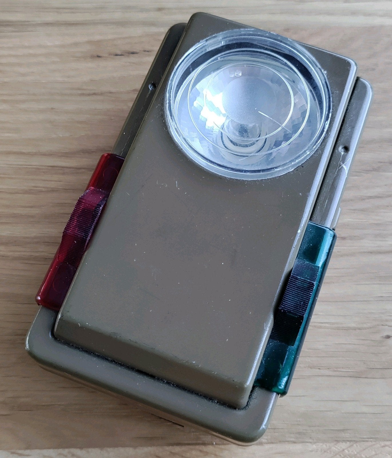Vintage Militaire Zaklamp - met verkeerslicht functie, Ophalen of Verzenden