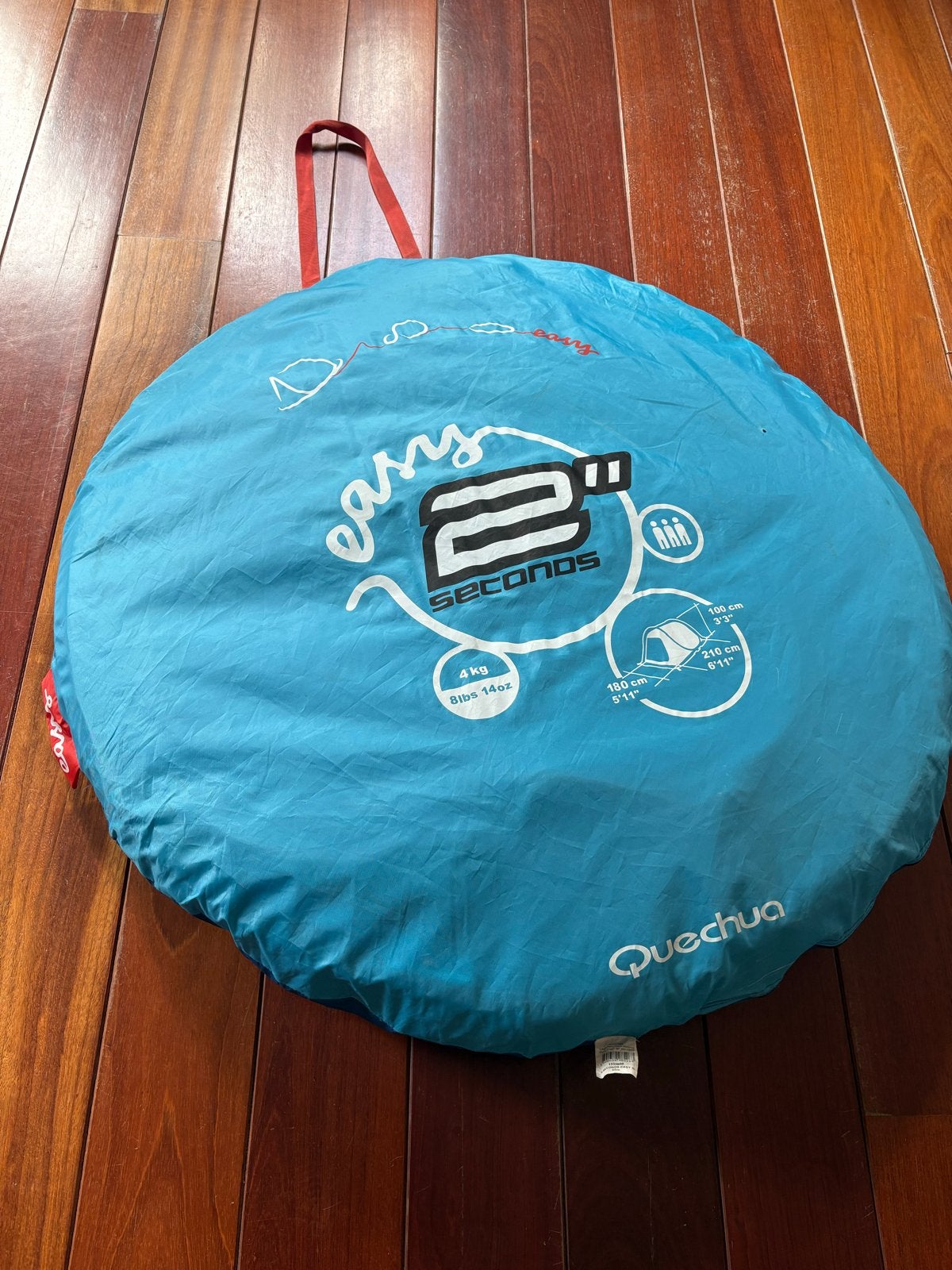 2 x !! Quechua 2 Seconds Easy Tent - 2 persoons pop-up tent, Caravans en Kamperen, Ophalen of Verzenden, Gebruikt, Tot en met 2
