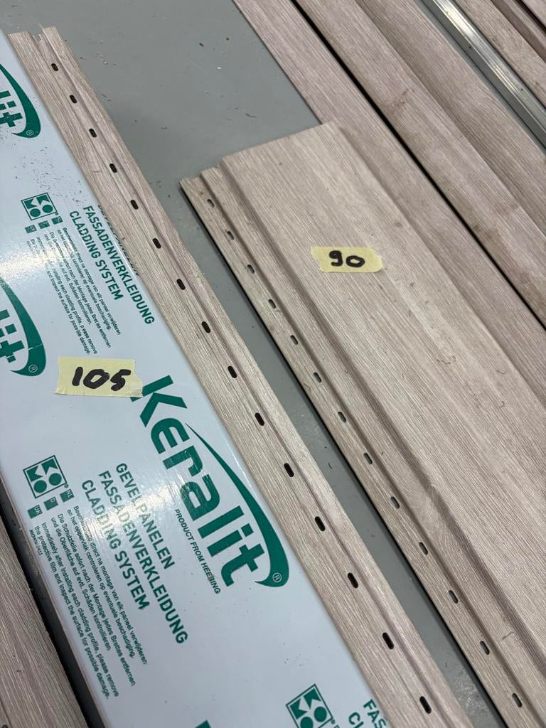 Keralit restanten modern eiken gevelbekleding, Ophalen, Gebruikt, Minder dan 25 mm, Plank