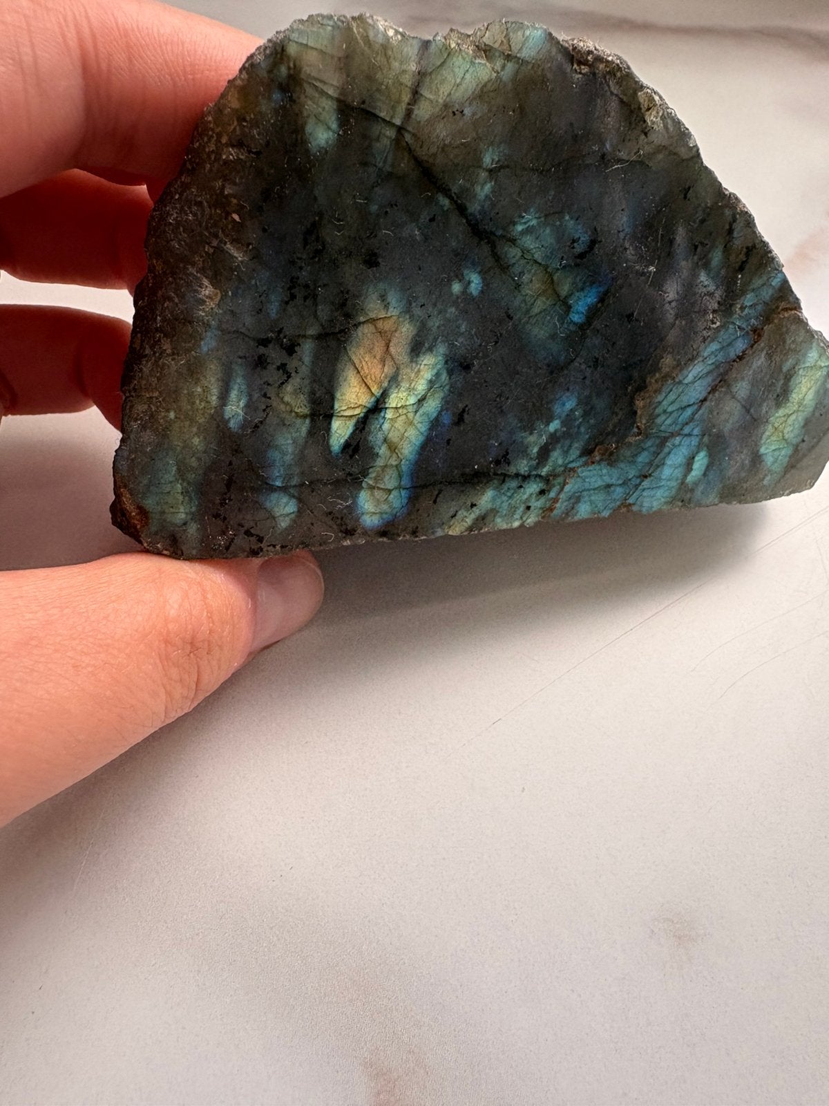 Labradoriet steen, Ophalen of Verzenden, Mineraal
