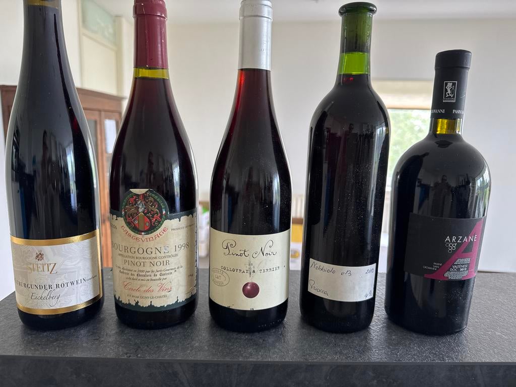 Mooie selectie Bourgogne, Spätburgunder & Nebbiolo, Verzamelen, Wijnen, Gebruikt, Rode wijn, Overige gebieden, Vol, Ophalen