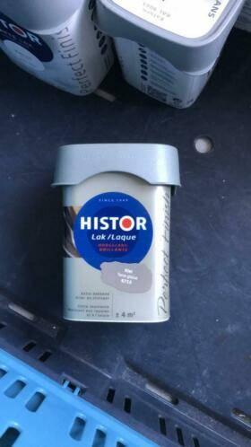 Lak grijs klei Histor klein potje lak grijs code 6715, Ophalen of Verzenden, Nieuw, Grijs, Overige materialen