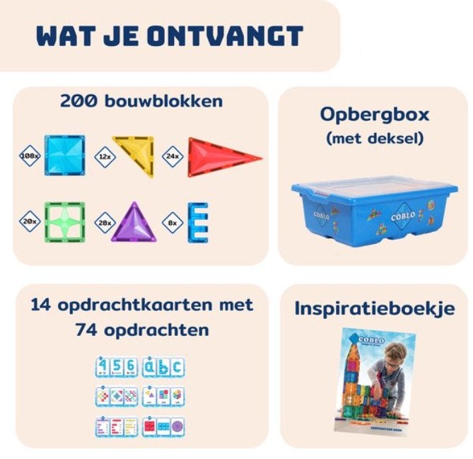 NIEUW!! Coblo Schoolbox 200 stuks, Ophalen of Verzenden, Nieuw, Overige merken
