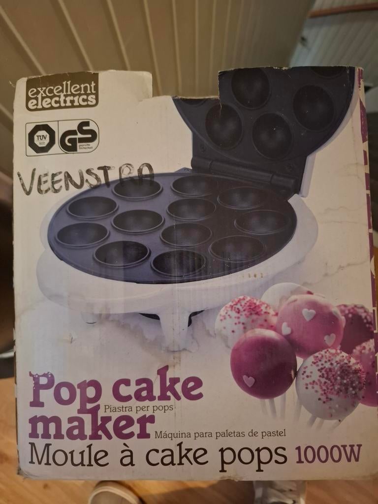 Pop Cake Maker - Perfect voor Feestjes!, Witgoed en Apparatuur, Wafelijzers, Gebruikt, Uitneembare platen, Vaatmachinebestendige platen