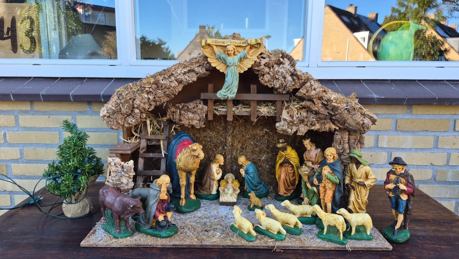 Unieke prachtige kerststal, Ophalen, Zo goed als nieuw, Overige materialen, Brocante