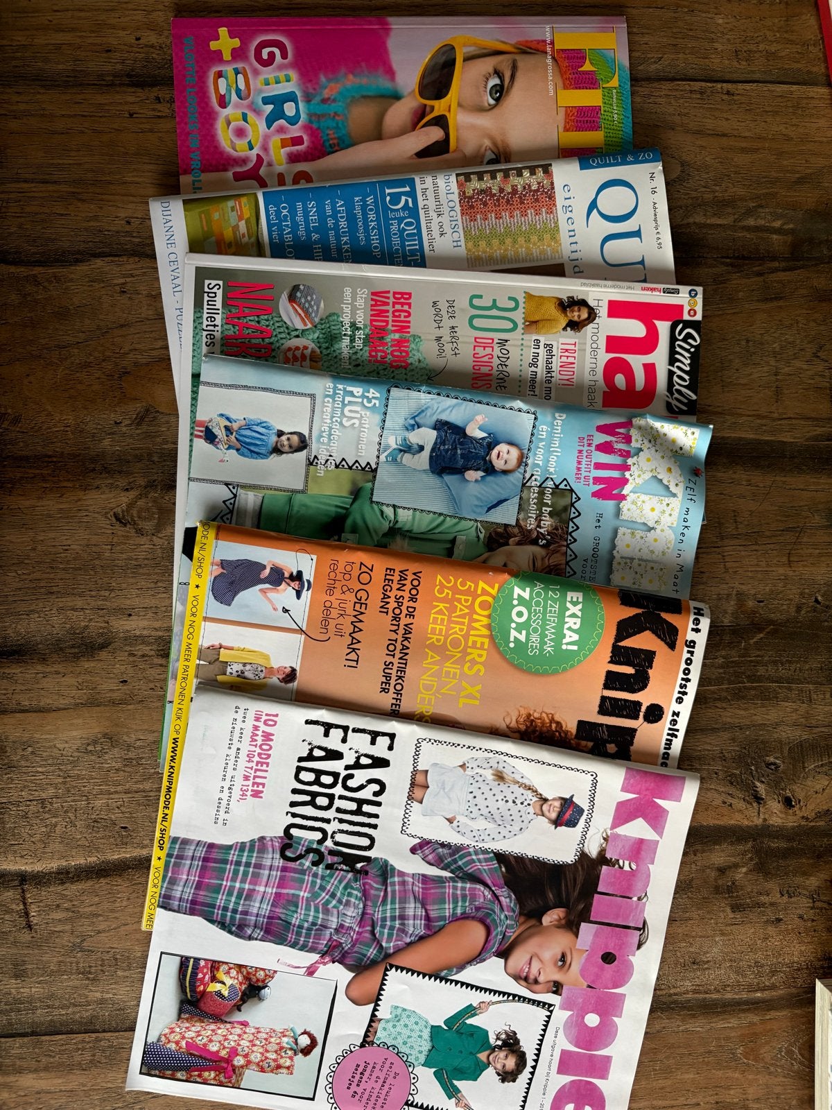 Diverse handwerk- en modetijdschriften, Ophalen of Verzenden, Gelezen, Overige typen