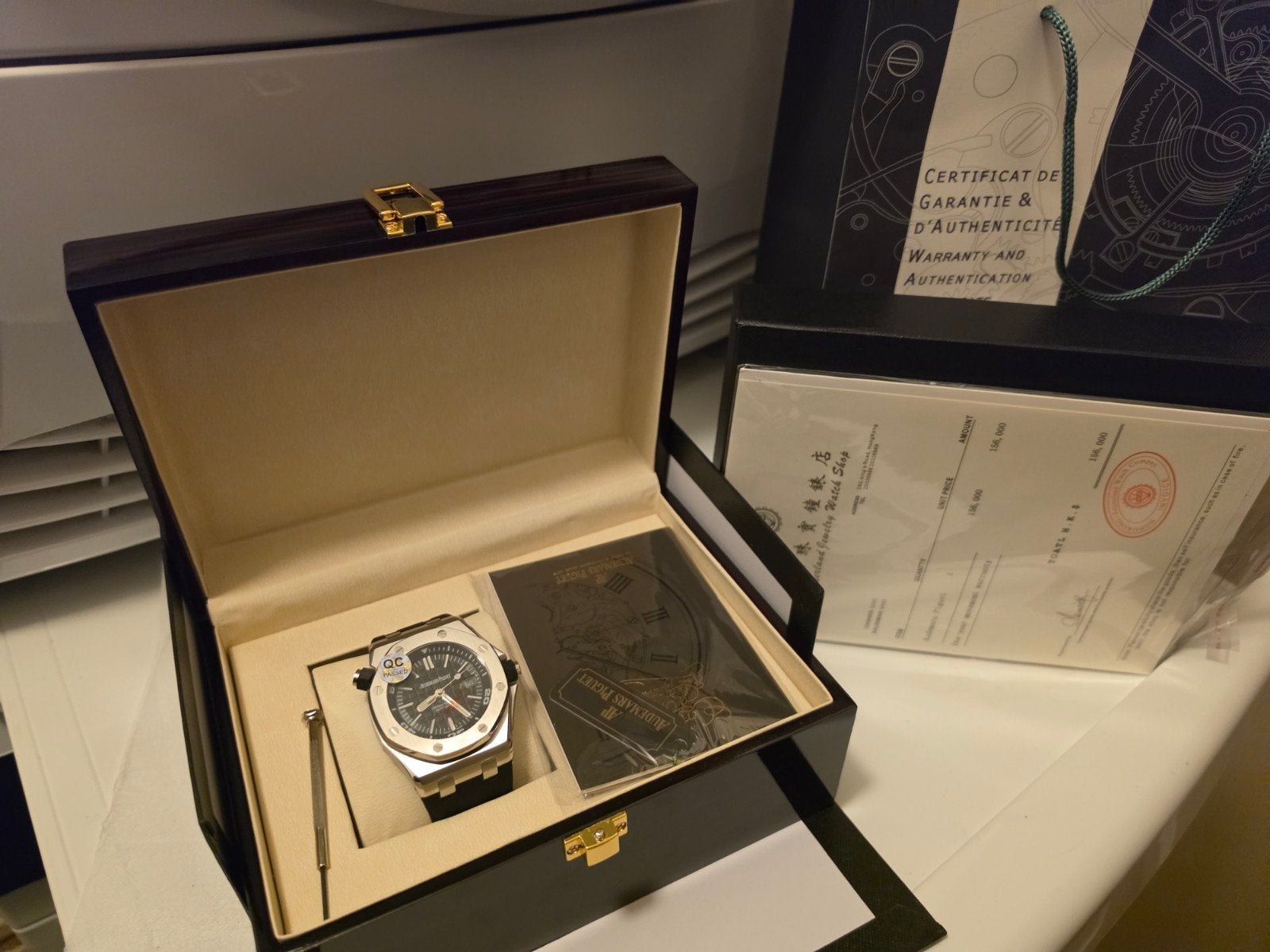 Audemars Piguet Royal Oak Offshore Heren Horloge, Sieraden, Tassen en Uiterlijk, Staal, Polshorloge, Kunststof, Zo goed als nieuw