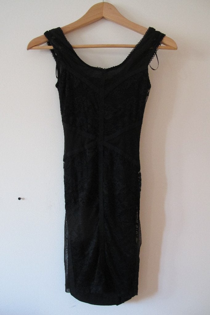 Black lace dress (H&M), H&M, Zwart, Nieuw, Ophalen of Verzenden