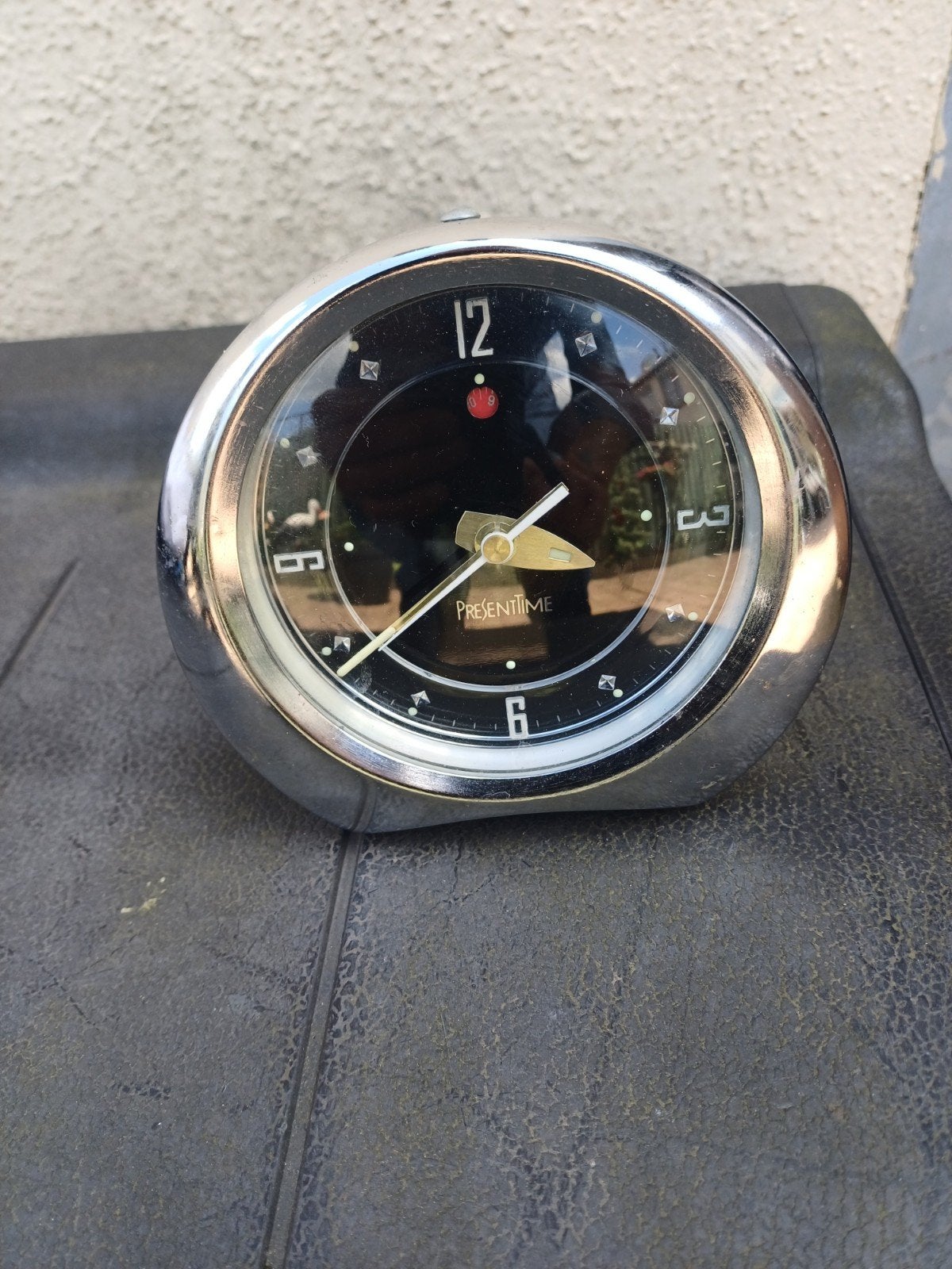 Vintage  presenttime wekker  space age, Witgoed en Apparatuur, Wekkers, Ophalen of Verzenden
