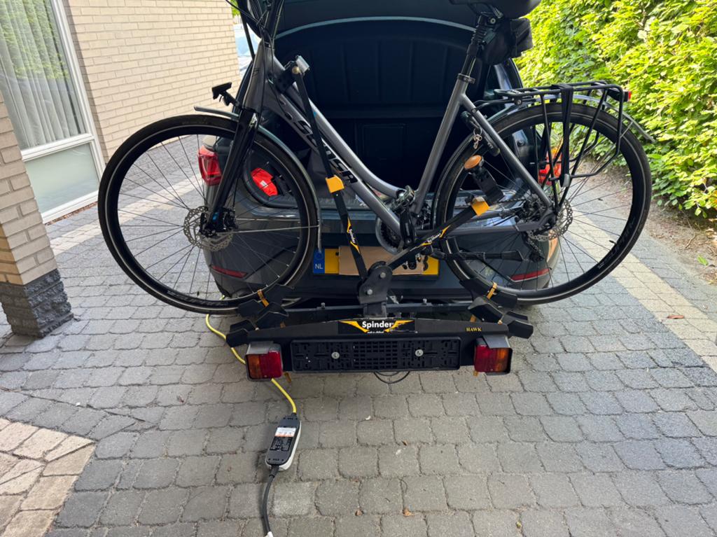 Spinder Hawk fietsendrager excl fiets., Ophalen, 2 fietsen, Gebruikt, Trekhaakdrager