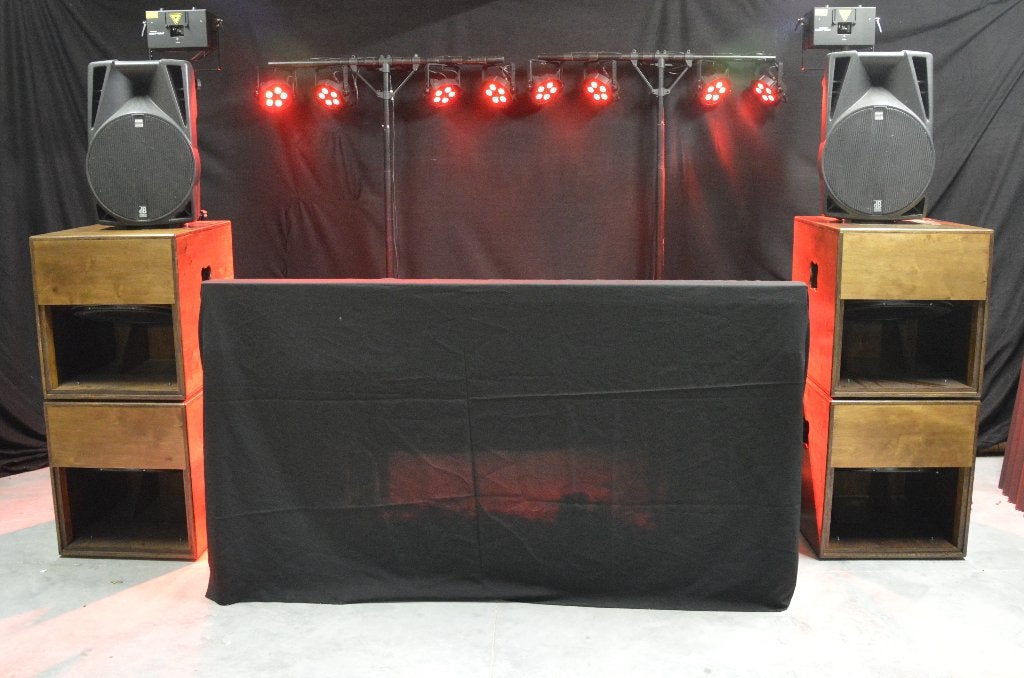 CUBO 18 EXT (4x) + LA48 amp + driverack dbx2      µ9z, Ophalen, 120 watt of meer, Subwoofer, Overige merken