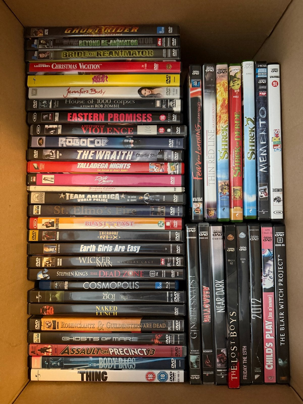 Grote collectie diverse DVD films - Actie, Horror, Comedy, Ophalen, Vanaf 16 jaar, Nederlands, Inclusief doosje