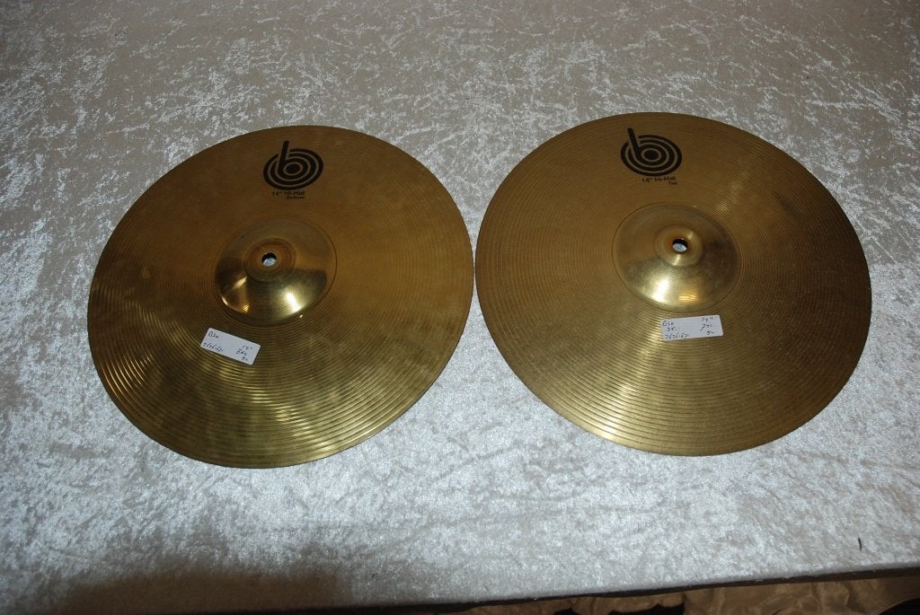 BSX Hihat bekkens   741/869 14 inch  <26261671>, Gebruikt, ., Drums of Percussie, Ophalen of Verzenden