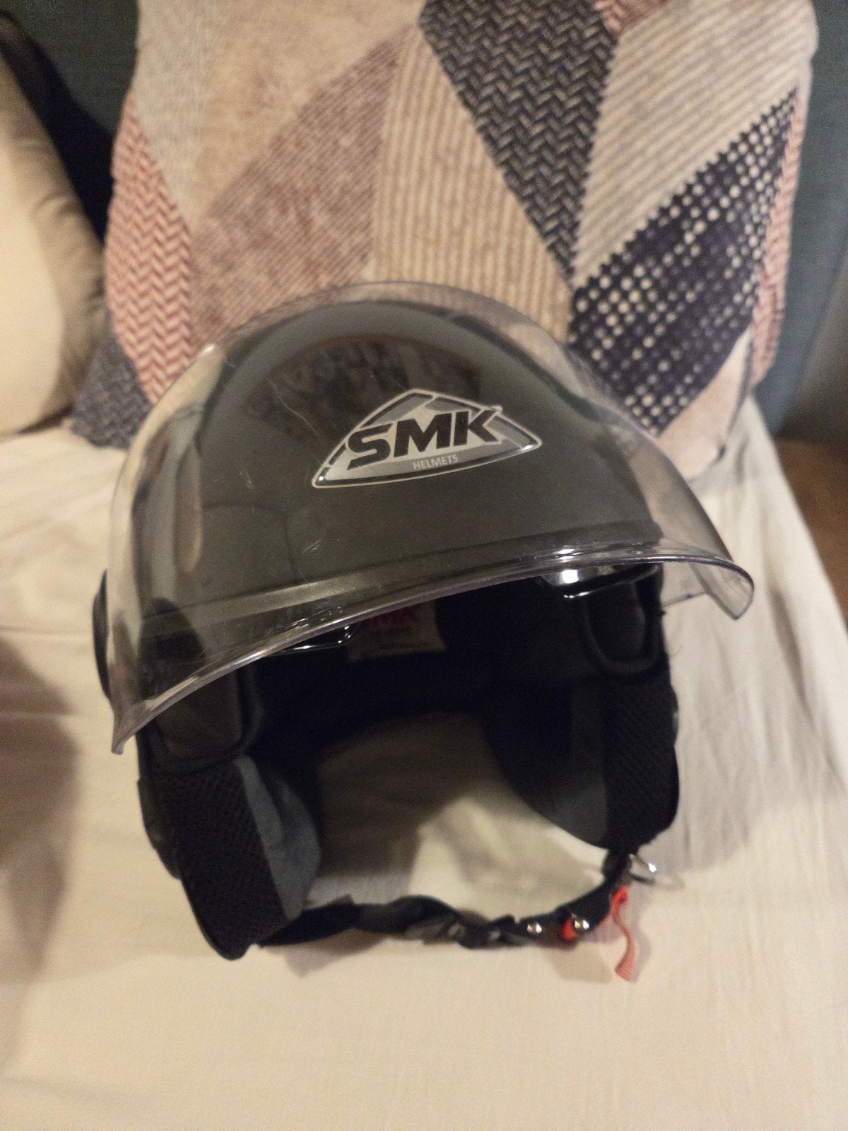 2 SMK helmen: Maat M en 2XS voor brommer/scooter, Fietsen en Brommers, Ophalen of Verzenden, Gebruikt, Medium, SMK