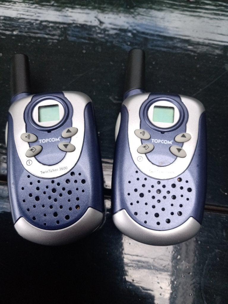 Walkie-Talkie set (Topcom Twin Talker 3600), Ophalen of Verzenden, Zo goed als nieuw, Portofoon of Walkie-talkie, Met broekklem