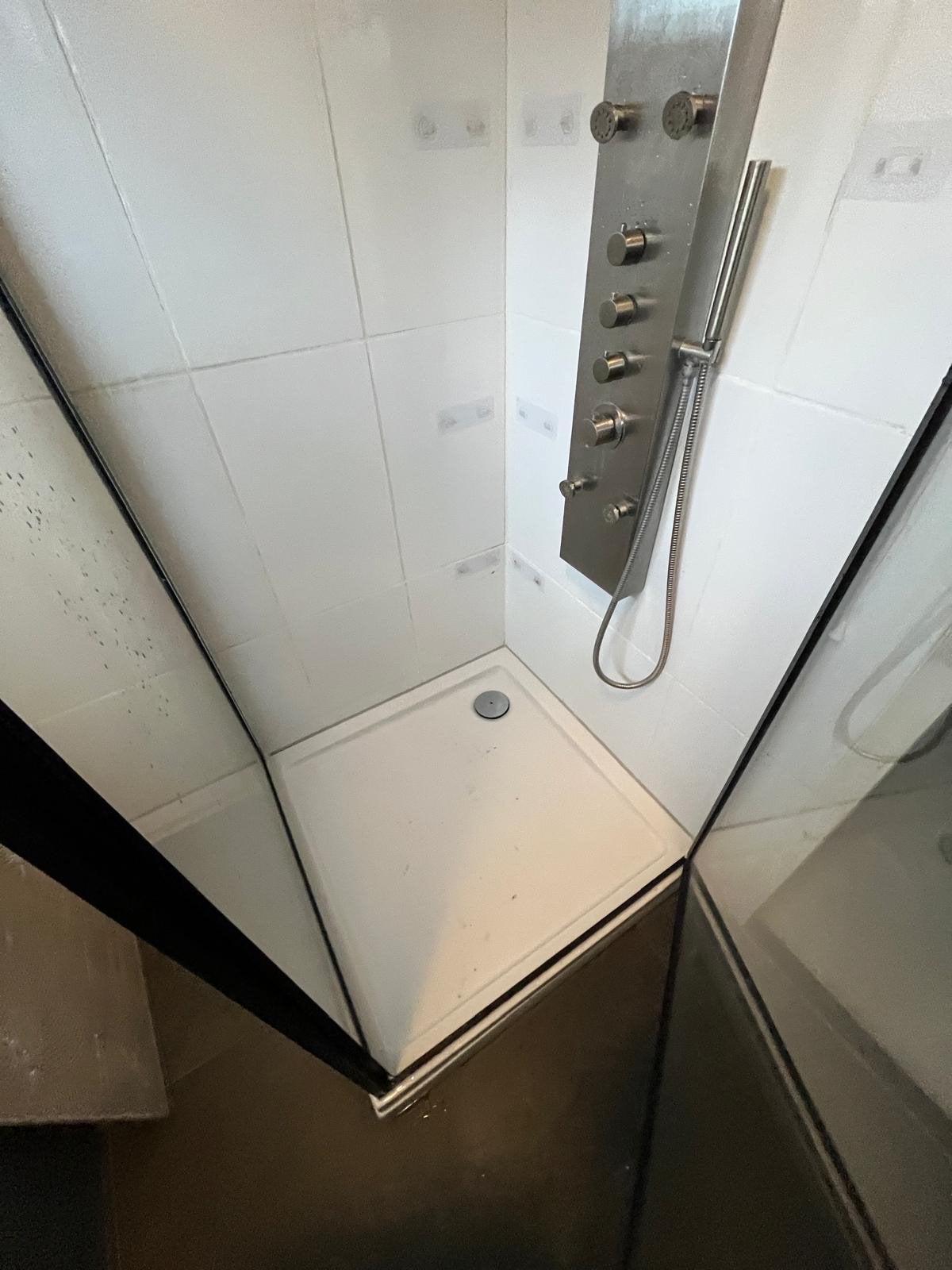 Douchecabine met douchebak, Doe-het-zelf en Verbouw, Ophalen of Verzenden, Zo goed als nieuw, Glas, Douche