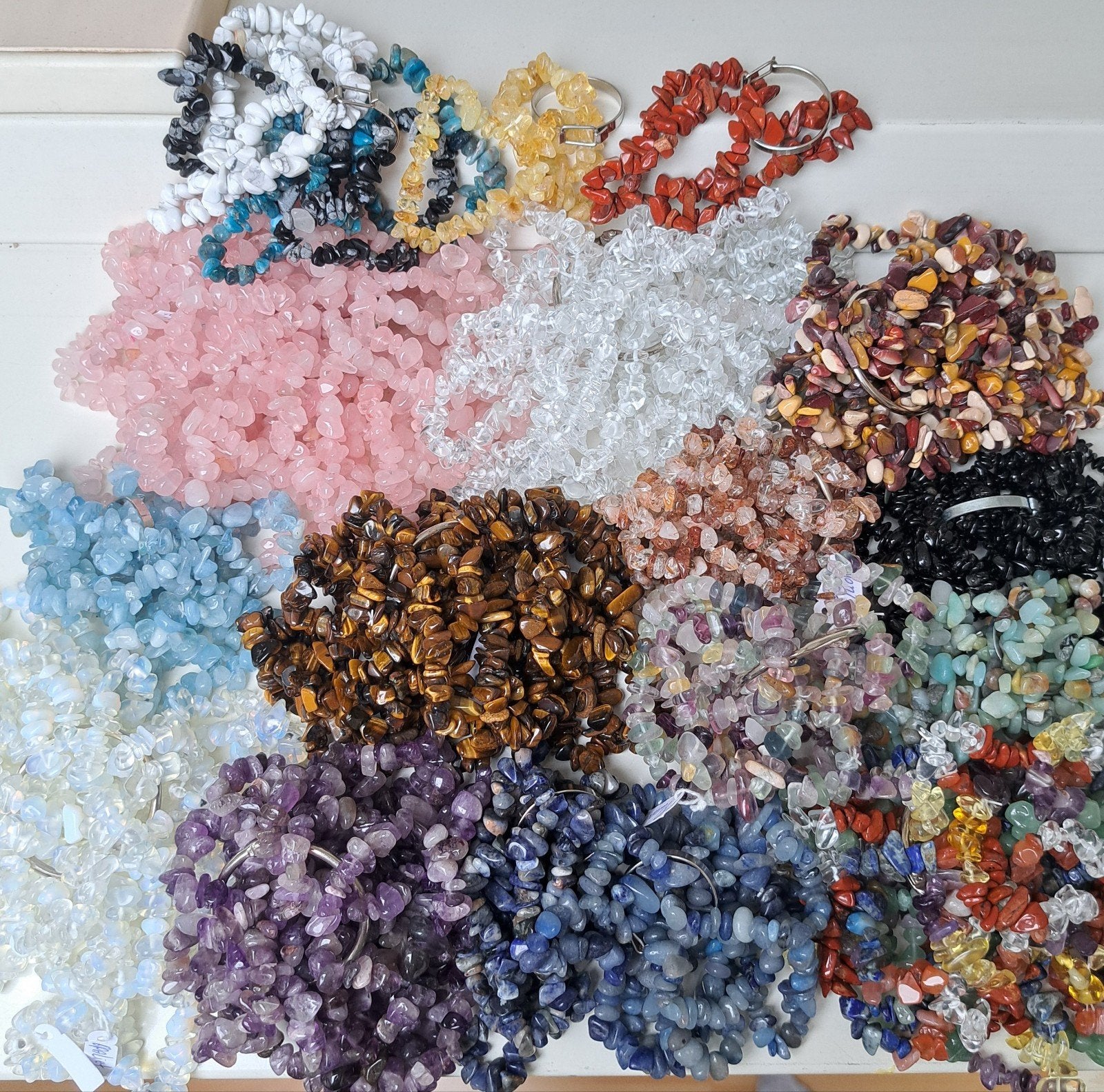 Natuursteen armbandjes edelstenen armbanden edelsteen stenen, Sieraden, Tassen en Uiterlijk, Ophalen of Verzenden, Nieuw
