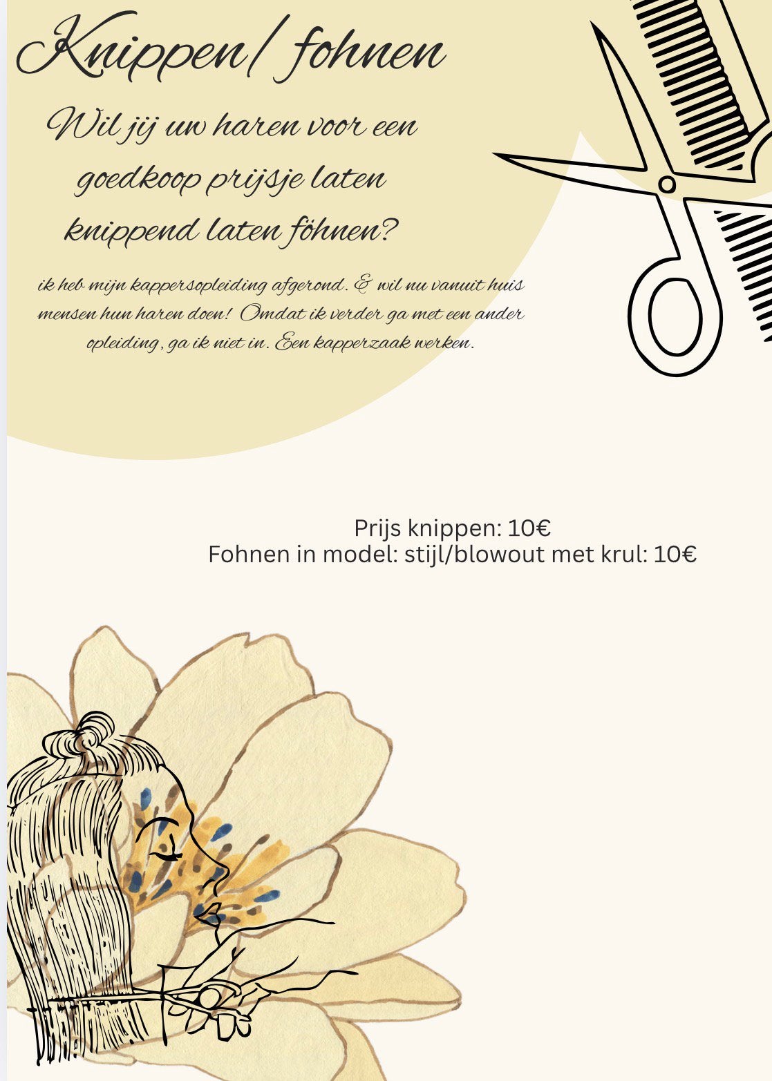 THUIS KAPPER, Ophalen