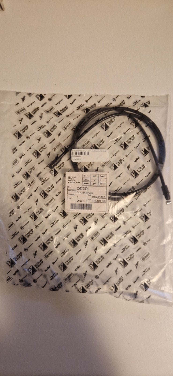 Piaggio Buddyseat Slotkabel CM012804 voor Beverly, Ophalen of Verzenden, Nieuw
