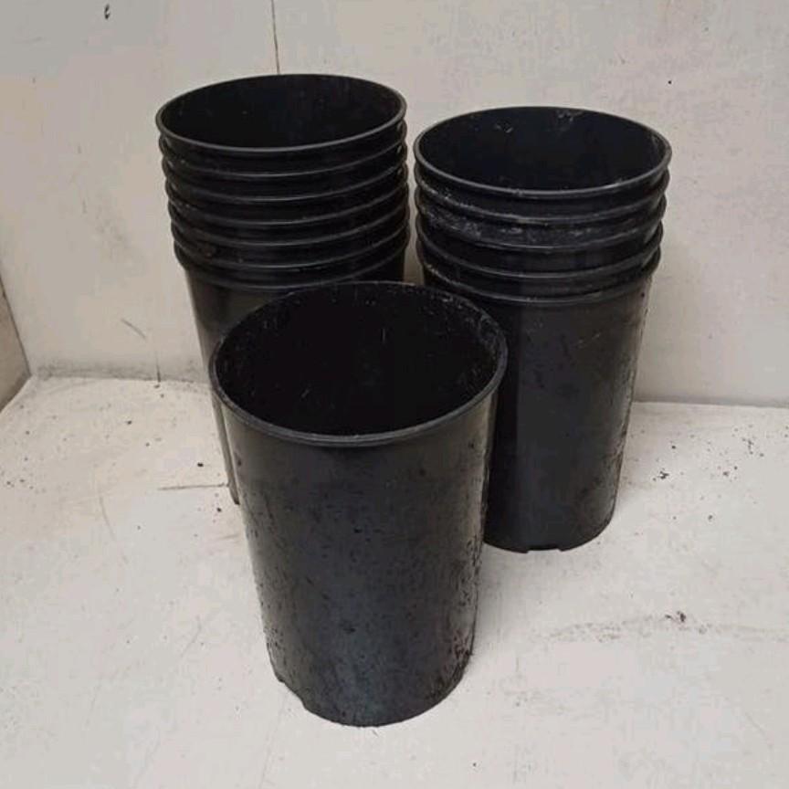 Hoge kweekpotten 4 liter, Tuin en Terras, Kunststof, Gebruikt, Minder dan 30 cm, Rond